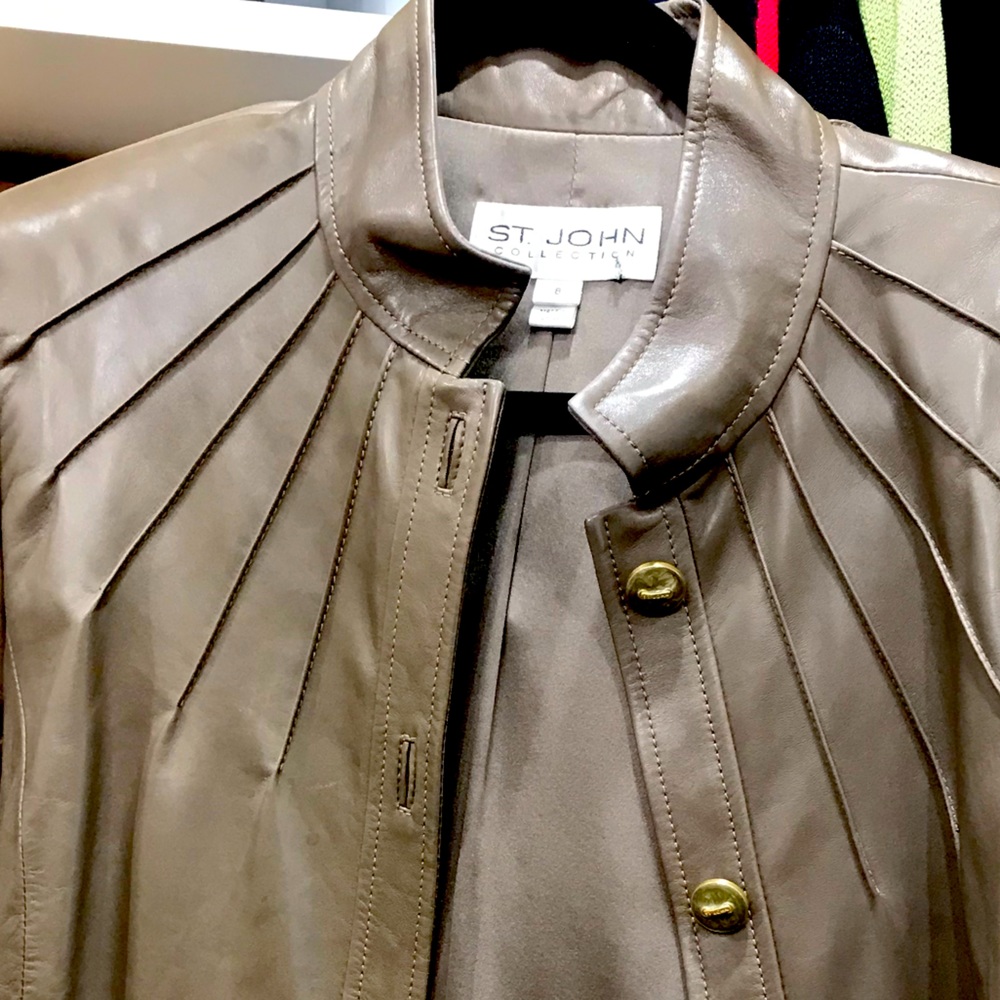 St. John leather jacket